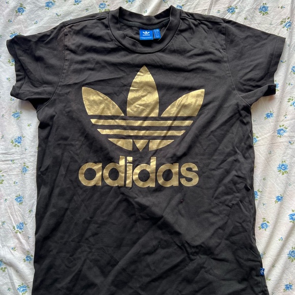 adidas Other - Black and Gold Adidas Shirt